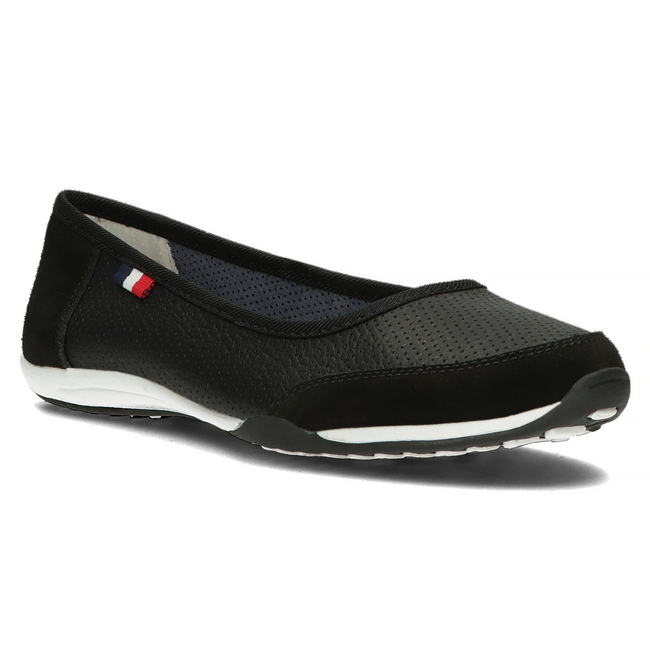 Filippo Lederballerinas DP142/23 BK Schwarz