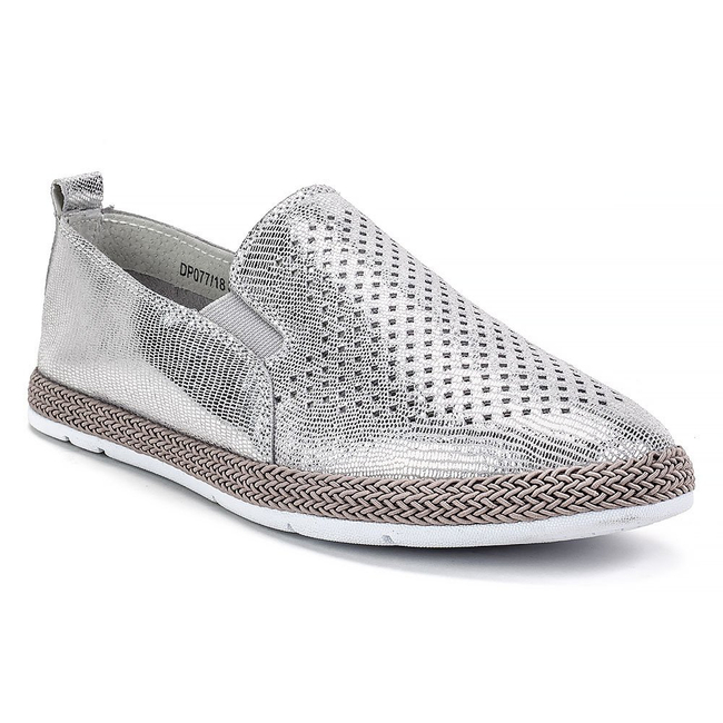 Półbuty Filippo DP077/18 SL silver